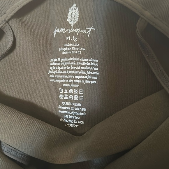 NWOT FP Movement Black Camisole Crop Top with Spaghetti Straps - Picture 3 of 3